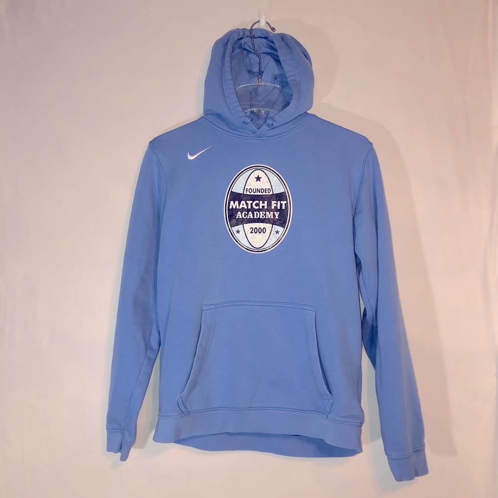 Light Blue Nike Match Fit Academy Sweatshirt Mens S